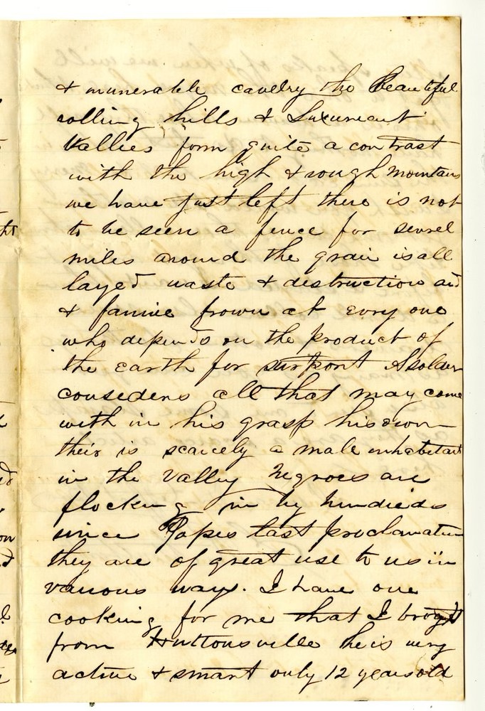 Page 2 of Elias Riggs Monfort letter dated July 27, 1862